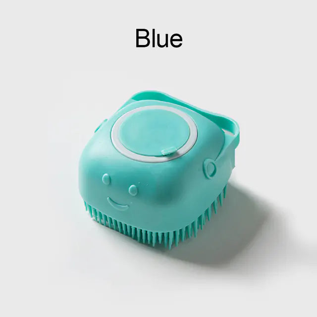 Soft Silicone Dog Brush to Clean and Well-Groomed
