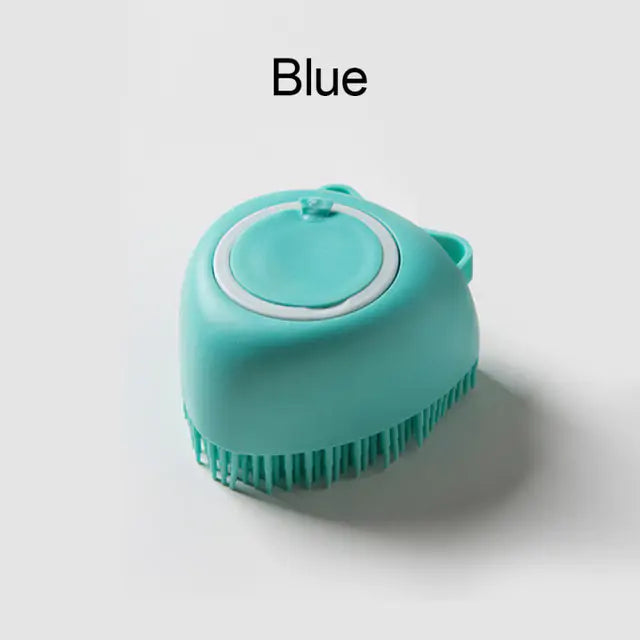 Soft Silicone Dog Brush to Clean and Well-Groomed