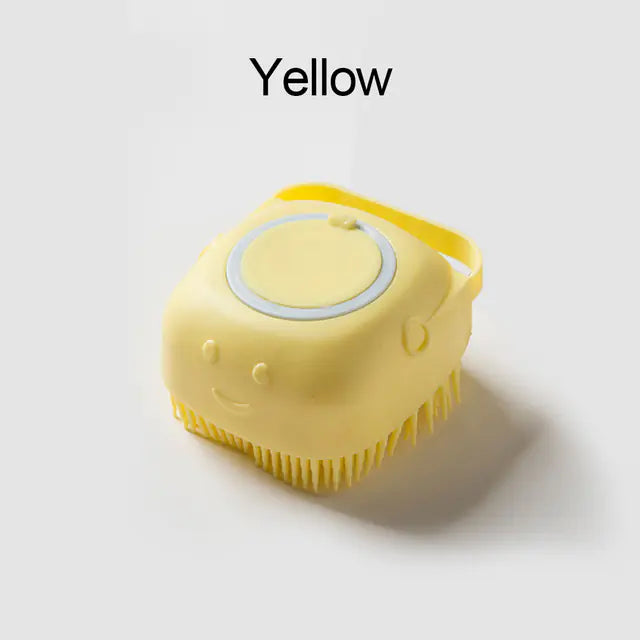 Soft Silicone Dog Brush to Clean and Well-Groomed