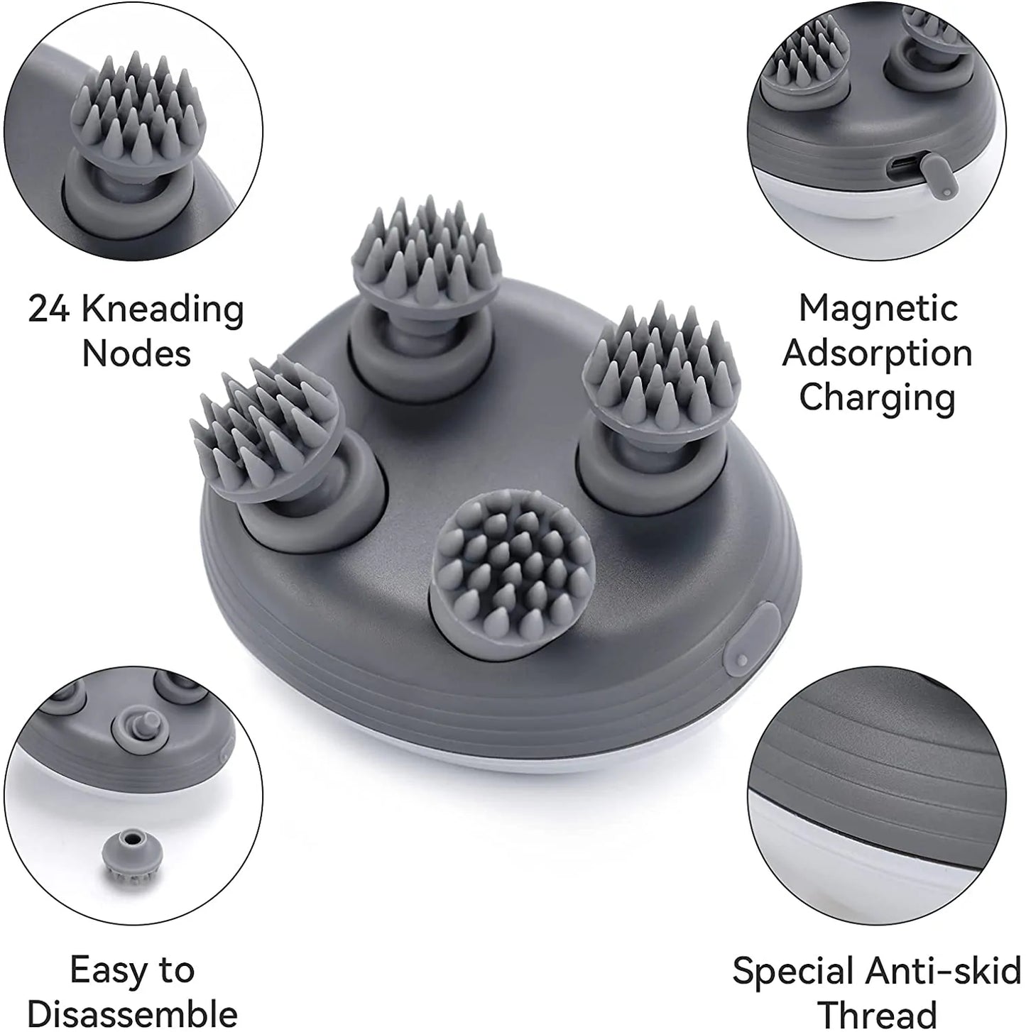 Head Massager Wireless -Mimicking human fingers