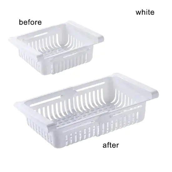 Shelf Kitchen Organizer - Adjustable & fit neatly into a refrigerator