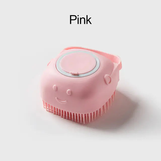Soft Silicone Dog Brush to Clean and Well-Groomed