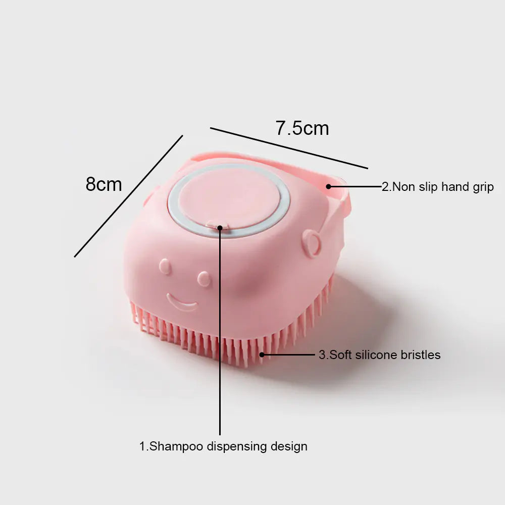 Soft Silicone Dog Brush to Clean and Well-Groomed