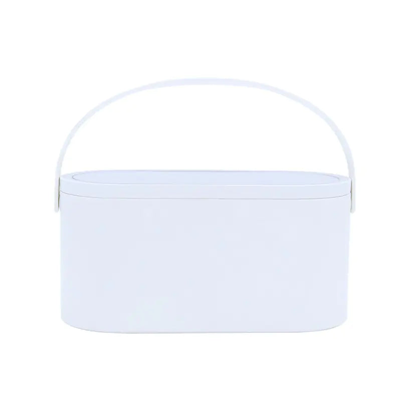 Makeup Organizer Box with Built-in LED Light Mirror