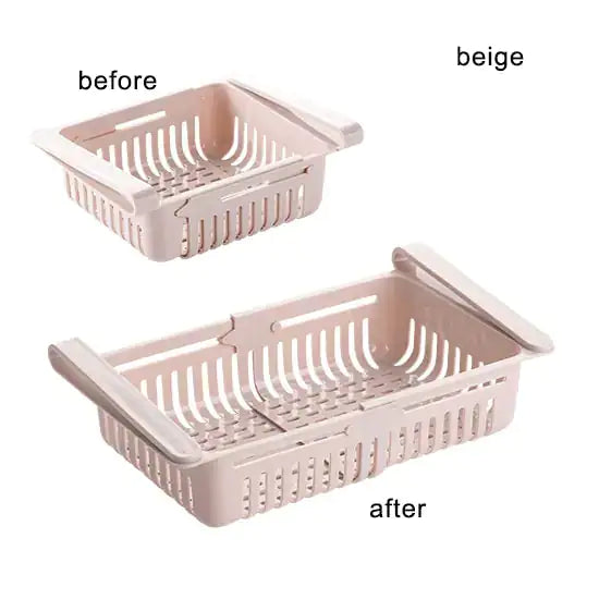 Shelf Kitchen Organizer - Adjustable & fit neatly into a refrigerator