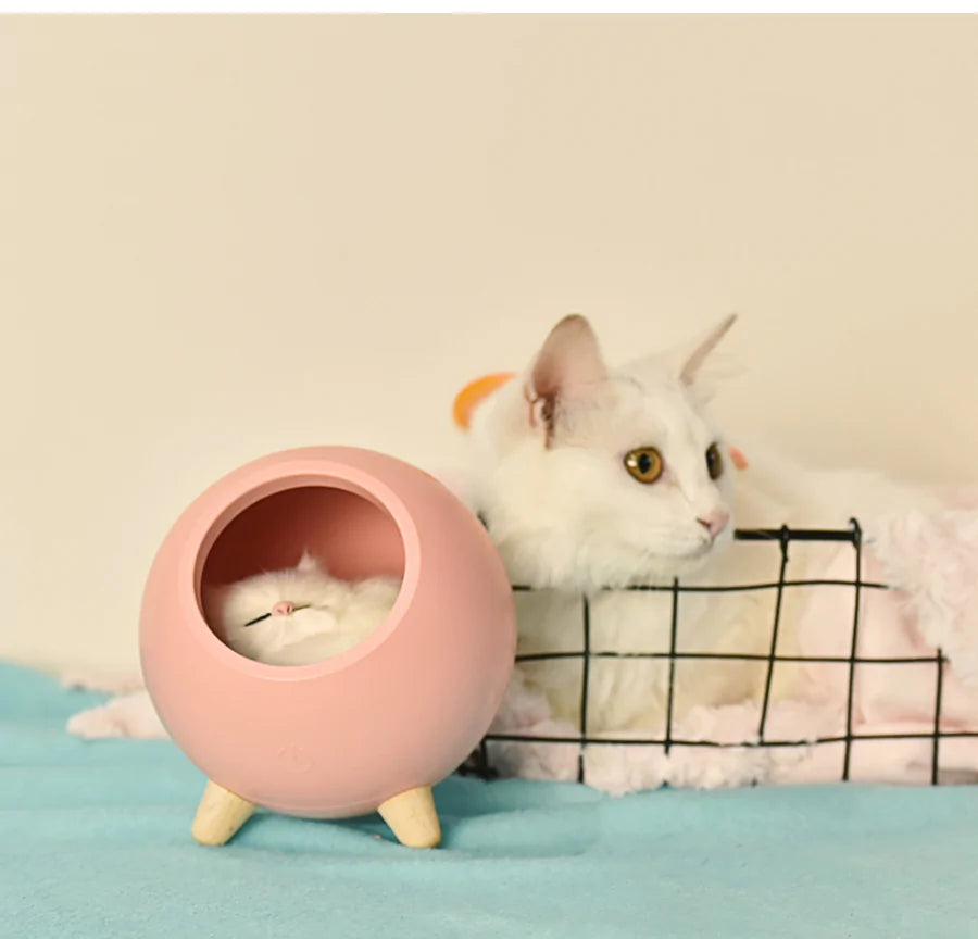 LED Cat Night Light for Bedroom & Cute Cat House- Cat Lover Gifts for Women, Wife, Mom, Teen Girls