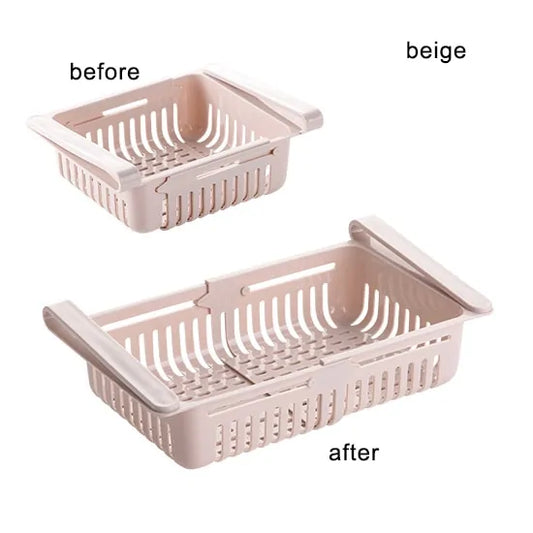 Shelf Kitchen Organizer -  Adjustable & fit neatly into a refrigerator