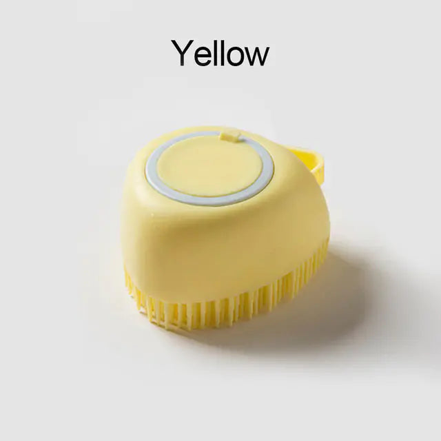 Soft Silicone Dog Brush to Clean and Well-Groomed