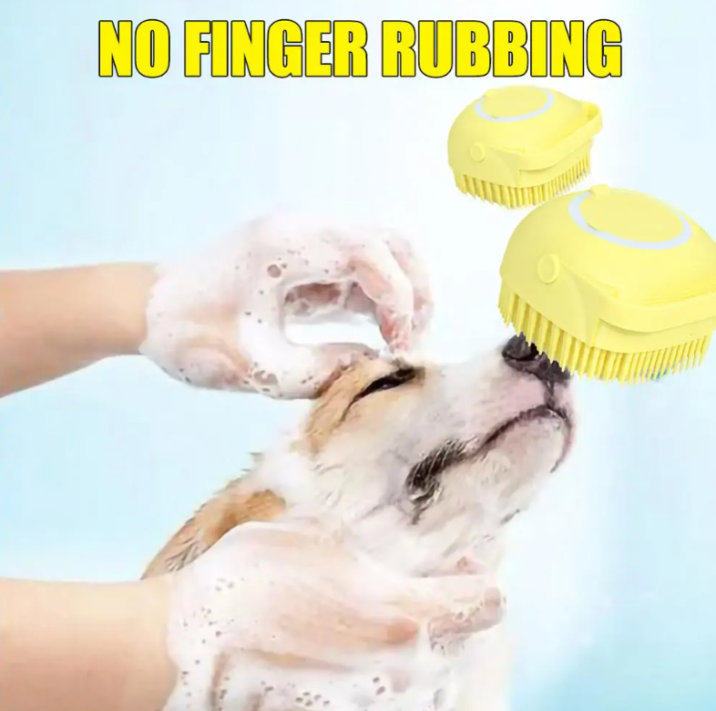 Dog Bath Brush- Grooming Shampoo Brush