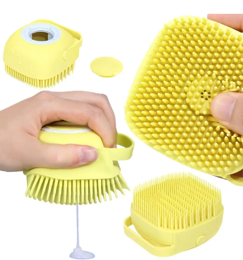 Dog Bath Brush- Grooming Shampoo Brush