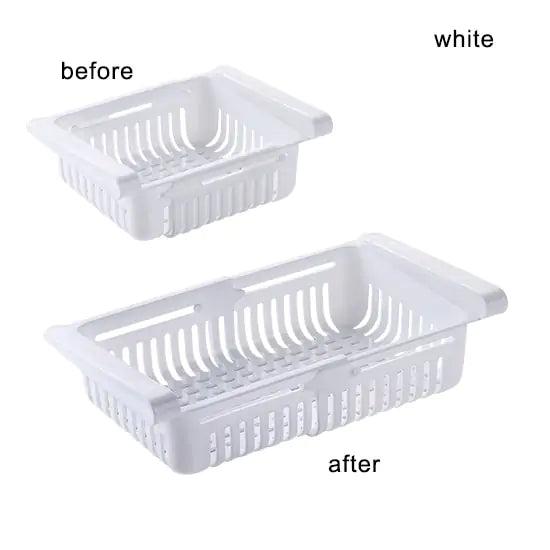Shelf Kitchen Organizer -  Adjustable & fit neatly into a refrigerator