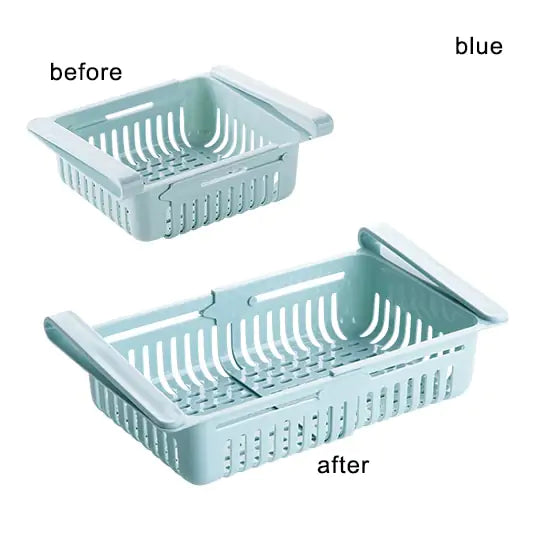 Shelf Kitchen Organizer -  Adjustable & fit neatly into a refrigerator