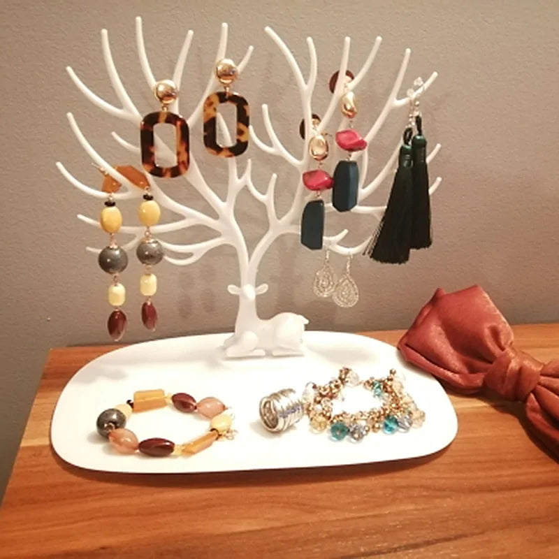 Deer Antler Tree Hanging Jewelry Holder
